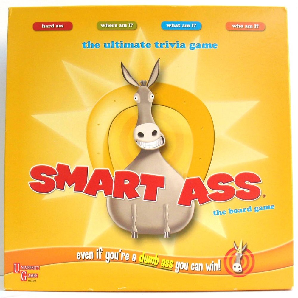 NEW - University Games Smart Ass Board Game Trivia